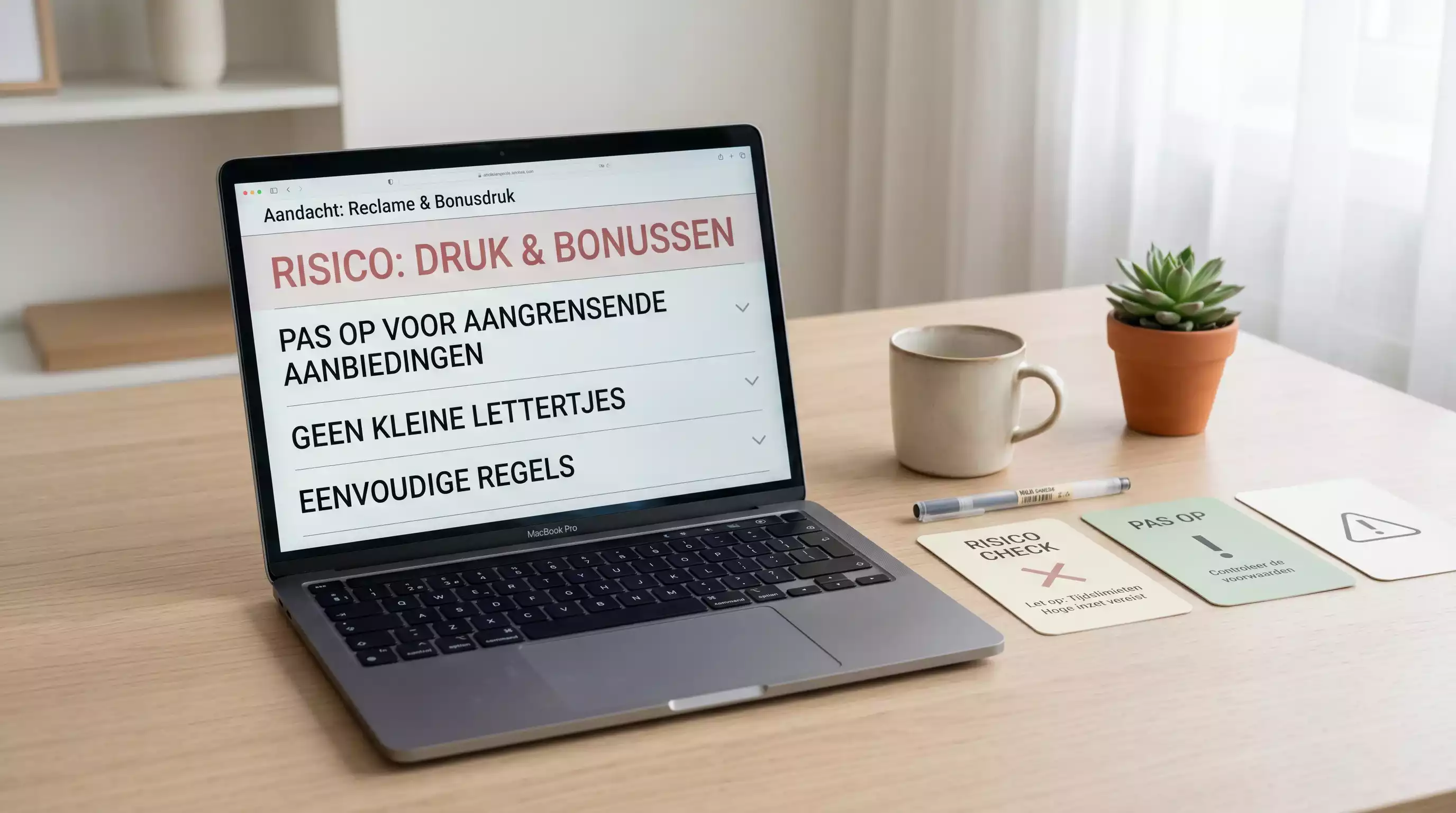 Waarschuwingssignalen bij bonusdruk en gokreclame